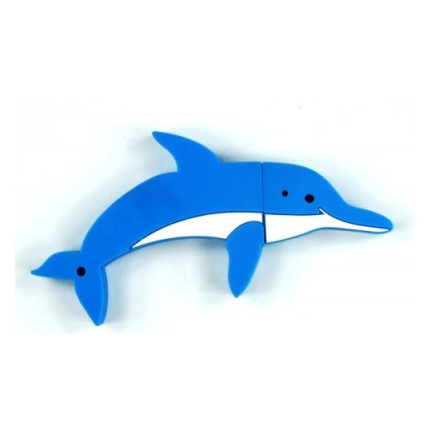 Maßgefertigter USB-Stick in Form eines Delphins - Topgiving